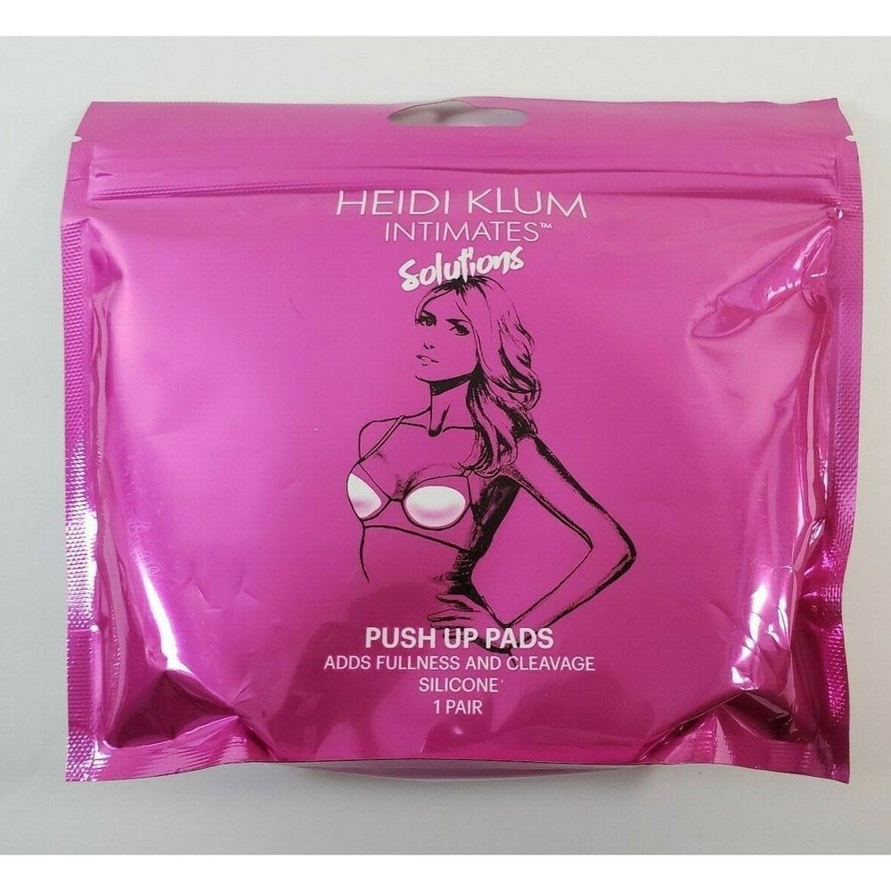 Heidi Klum Intimates Push Up Pads Silicone 1 Pair Adds Fullness Cleavage